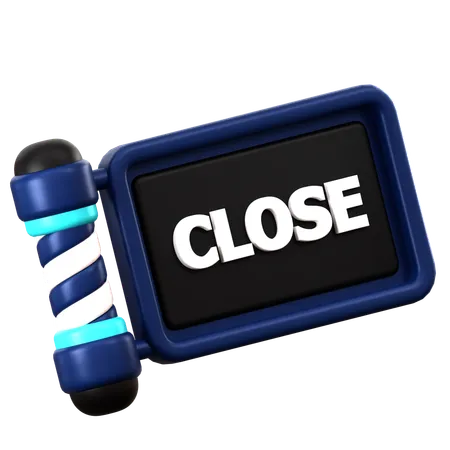 Barbershop Close  3D Icon