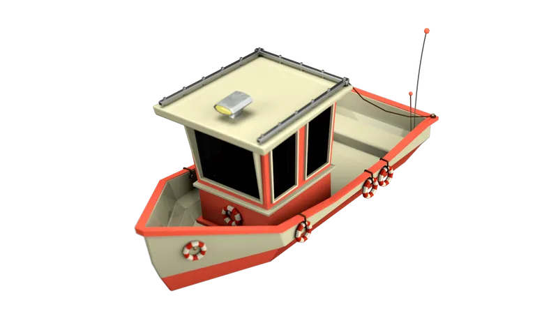 Barco  3D Illustration