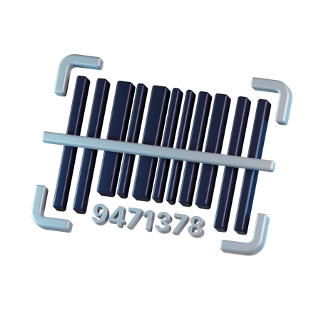 Barcode scan  3D Icon