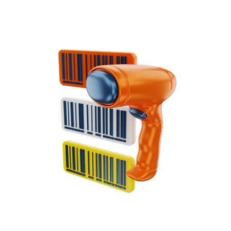 Barcode Scanner  3D Illustration