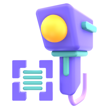 Barcode Scanner  3D Icon