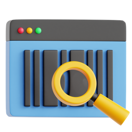 Barcode Search  3D Icon