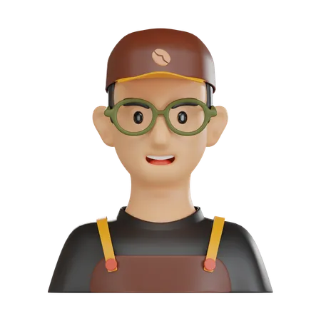 Barista  3D Icon