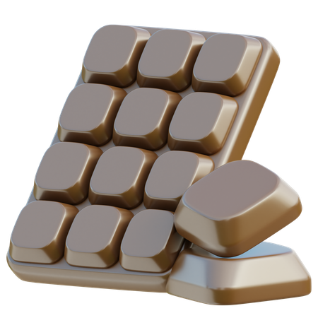 Barra de chocolate  3D Icon