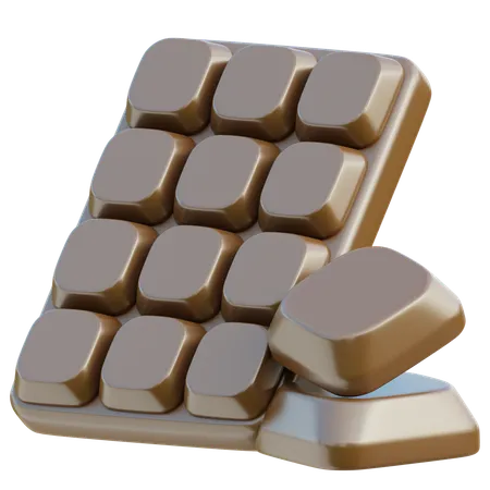 Barra de chocolate  3D Icon