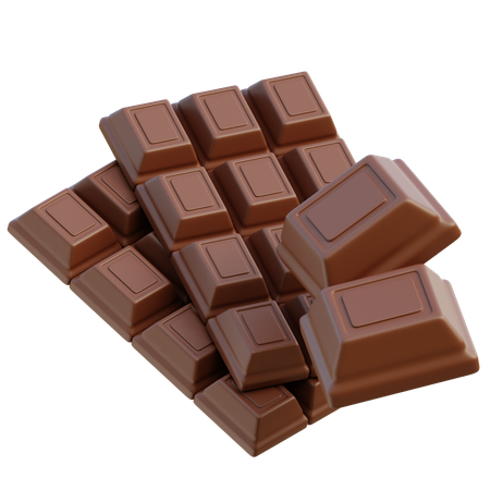 Barra de chocolate  3D Icon