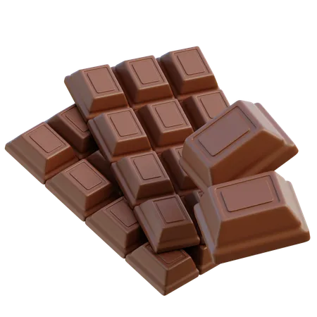 Barra de chocolate  3D Icon