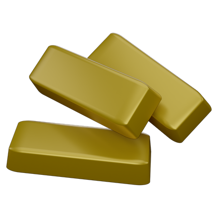 Barra de ouro  3D Icon