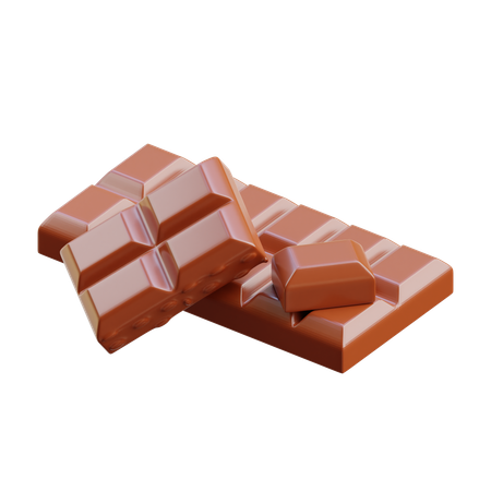 Barre chocolatée  3D Icon