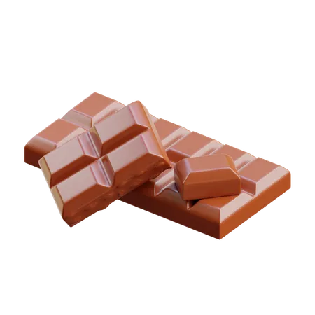 Barre chocolatée  3D Icon