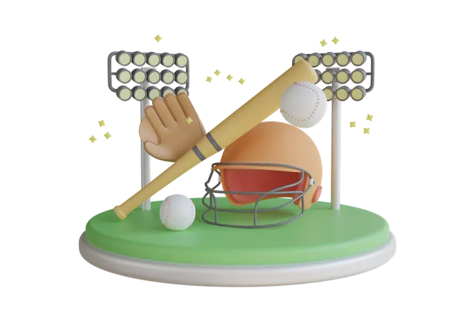 Baseball  3D Illustration