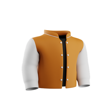 Baseball Jacket  3D Icon