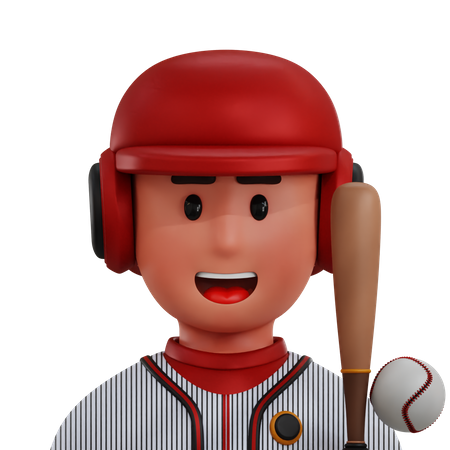 Baseball Player  3D Icon