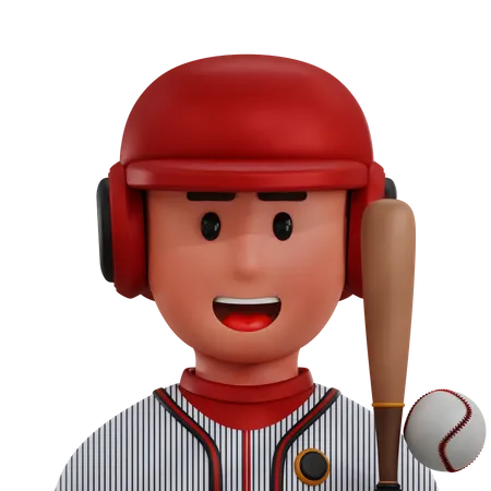 Baseball Player  3D Icon