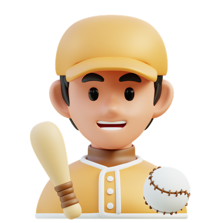 Baseball Player  3D Icon