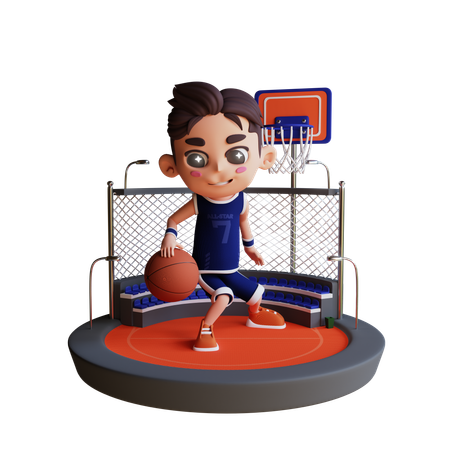 Basketball 3 D Illustration  3D Illustration