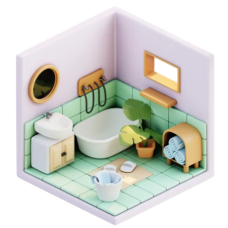 Bathroom  3D Illustration