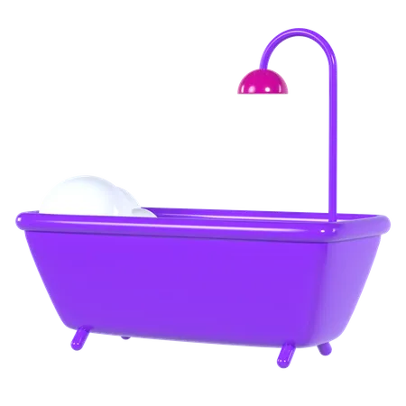 Bathtub  3D Illustration