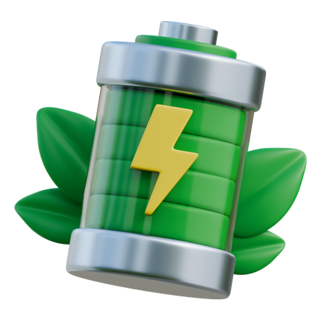 Batterie écologique  3D Icon