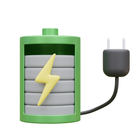 Batterie écologique  3D Icon