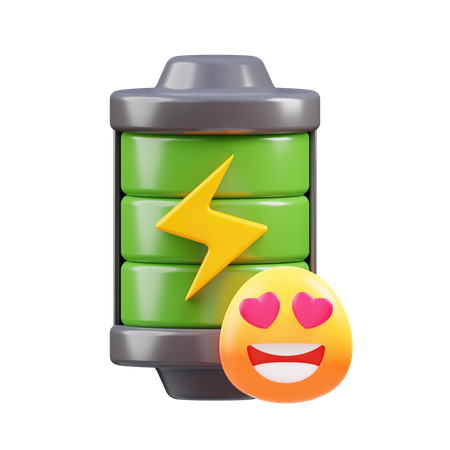 Batterie pleine  3D Icon