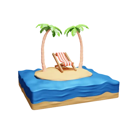 Beach  3D Icon