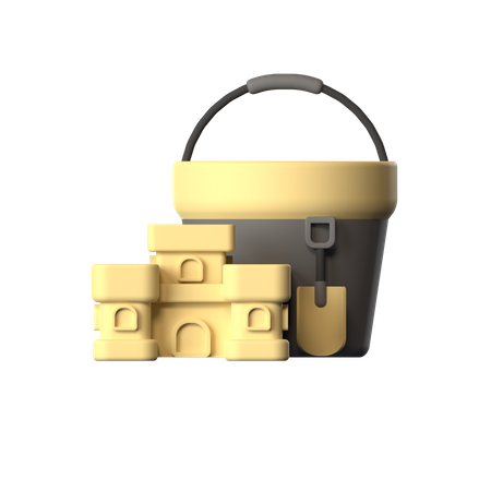 Beach Castle  3D Icon