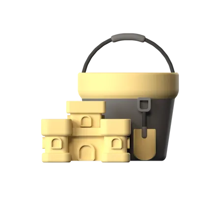 Beach Castle  3D Icon