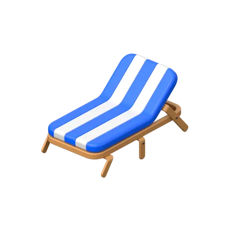 Beach Chair  3D Icon