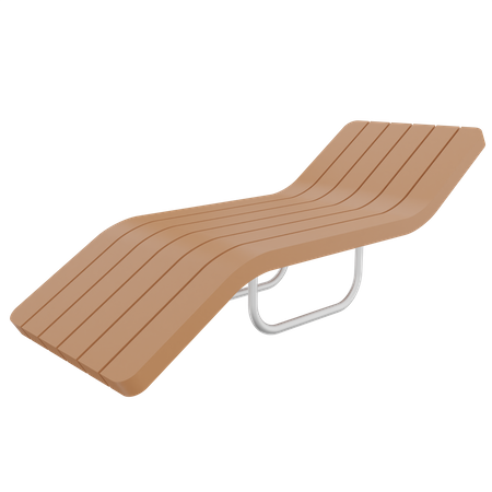 Beach Chair  3D Illustration