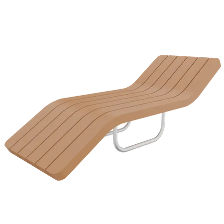 Beach Chair  3D Illustration