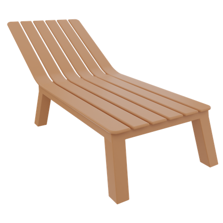 Beach Chair  3D Illustration