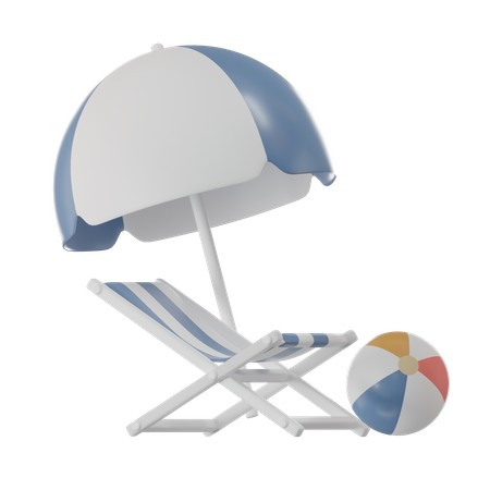 Beach Deck  3D Icon