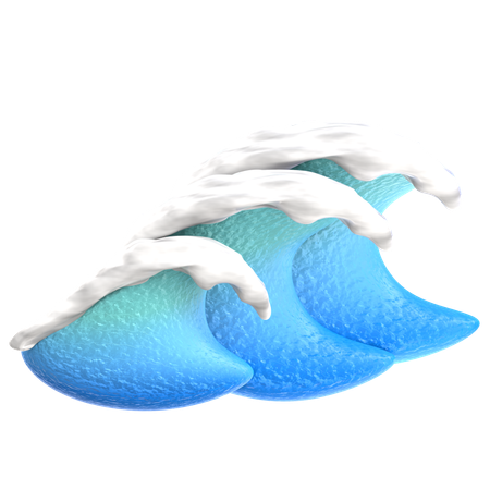 Beach Waves  3D Icon