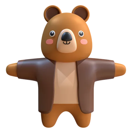 Bear Mascot  3D Illustration