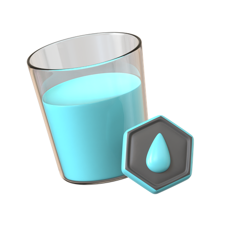 Beber agua  3D Icon