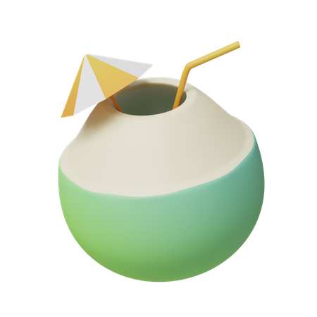 Bebidas de coco  3D Icon