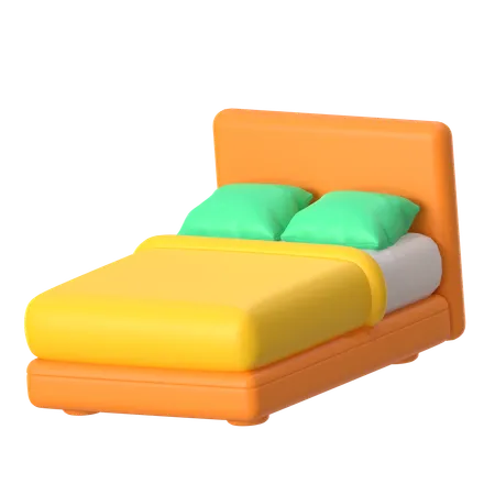 Bed  3D Icon