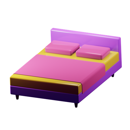 Bed  3D Illustration