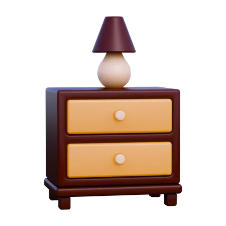 Bed Table  3D Icon