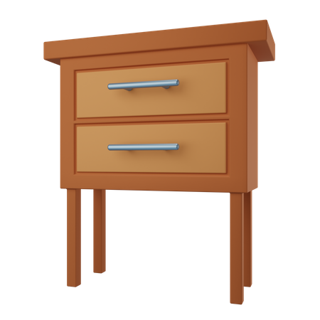 Bedside Table  3D Icon