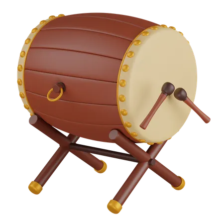 Bedug Drum  3D Icon