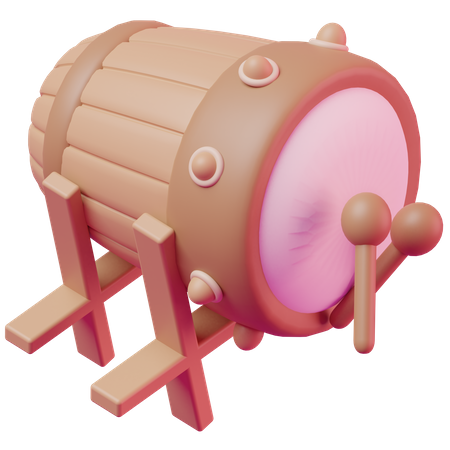 Bedug Drum  3D Icon