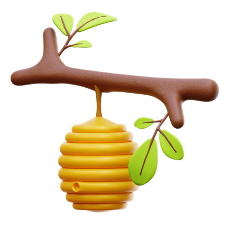 Bee Hive  3D Illustration