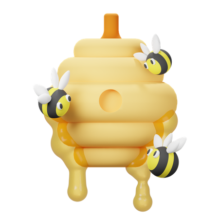 Bee Hive  3D Icon