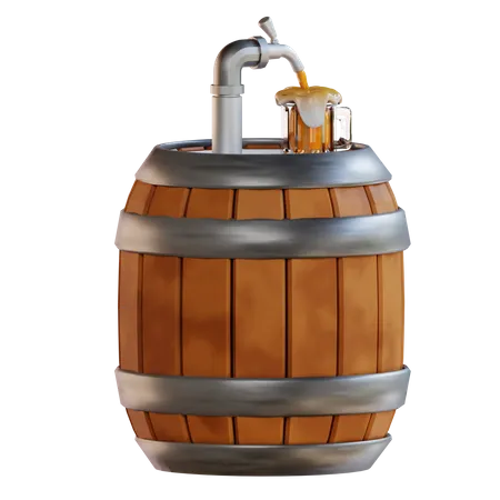 Beer Barrel  3D Icon