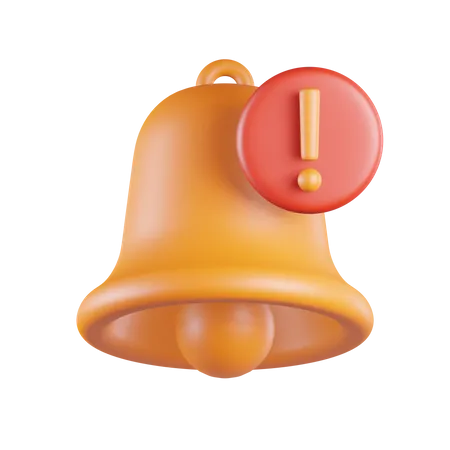 Bell Alert Notification  3D Icon