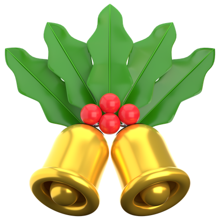 Bell And Mistletoe  3D Icon