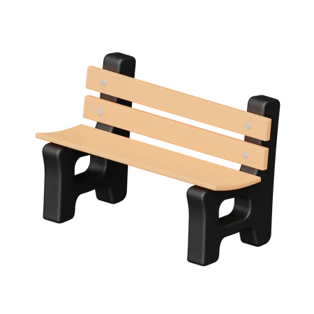 Bench  3D Icon