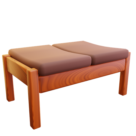 Bench  3D Icon